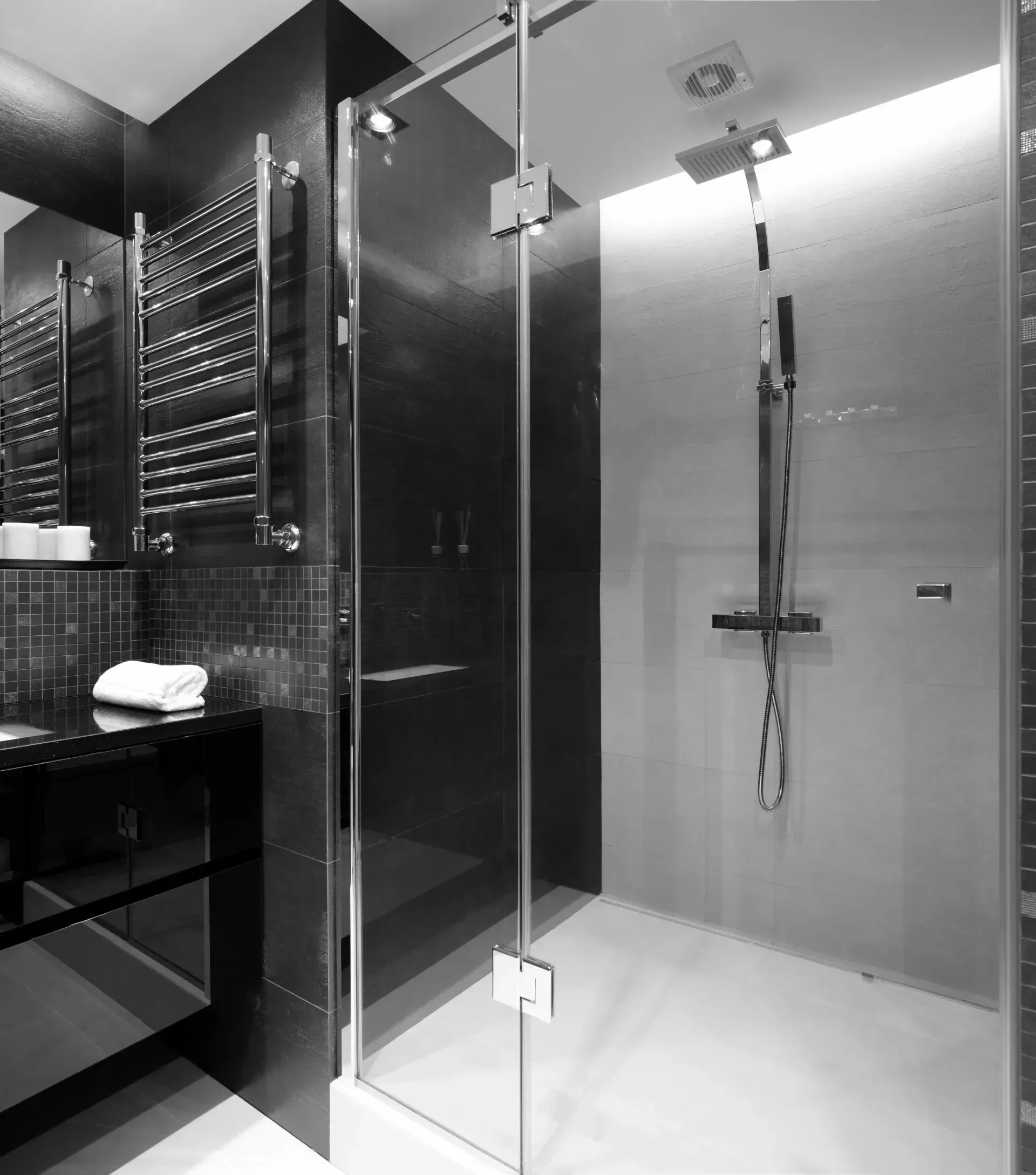Noir Bathroom — Shepparton VIC — KitchenWise Noir Bathroom — Shepparton VIC — KitchenWise