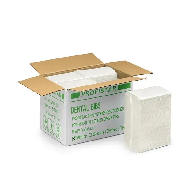 Dental bibs- white