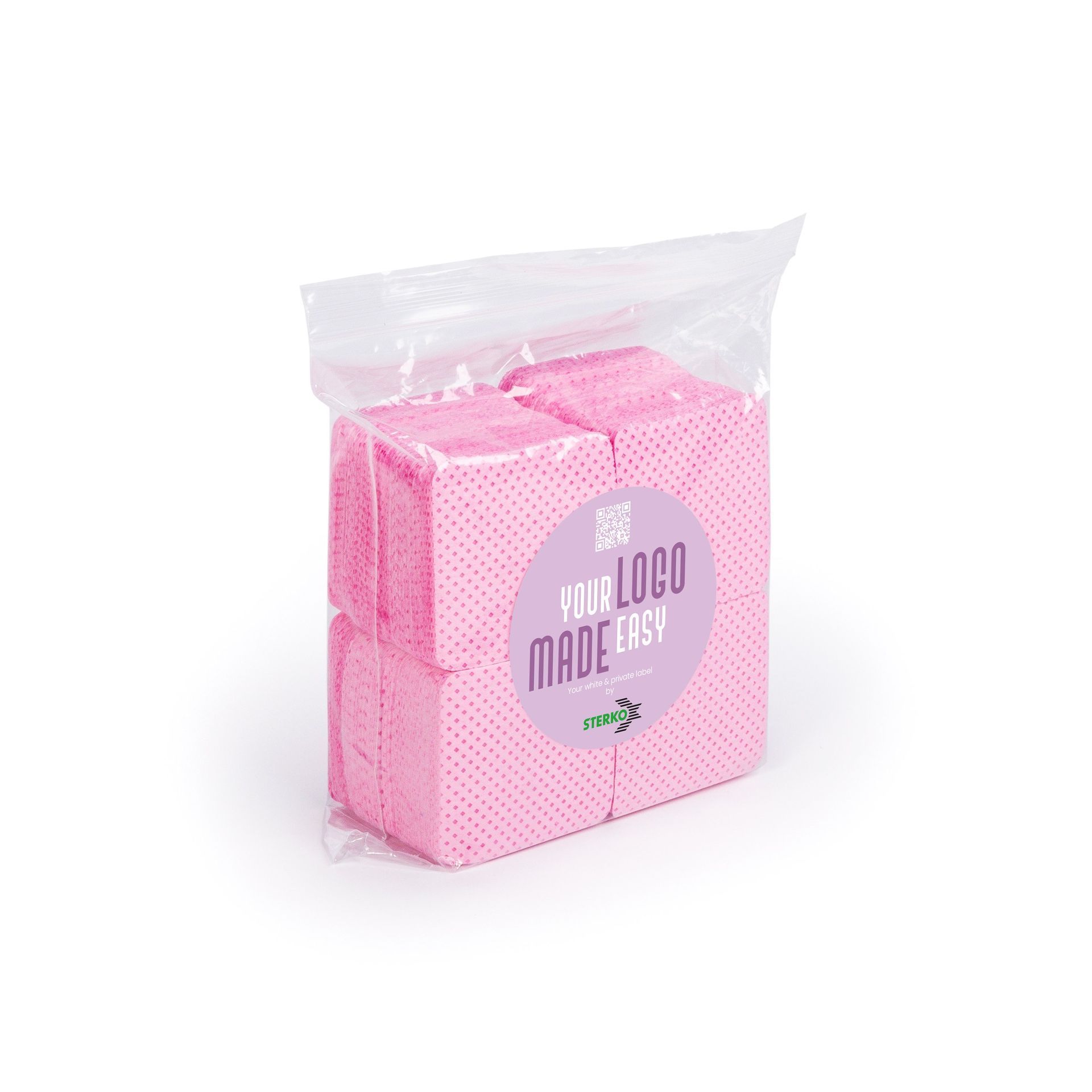 YLME Nail wipes roze