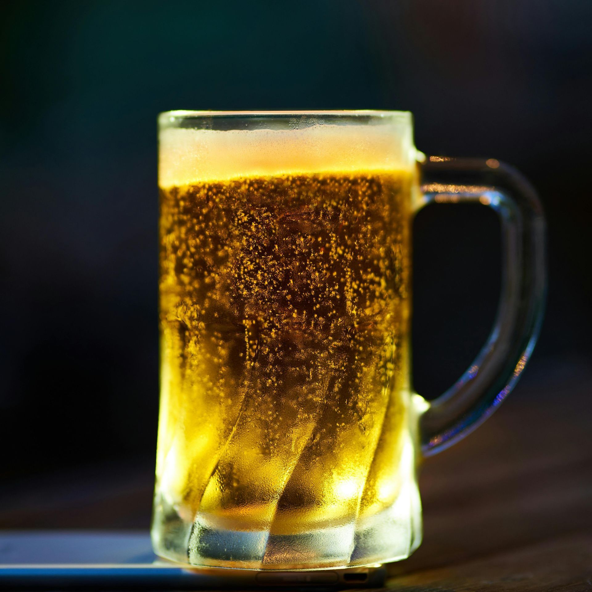 Tall mug of beer