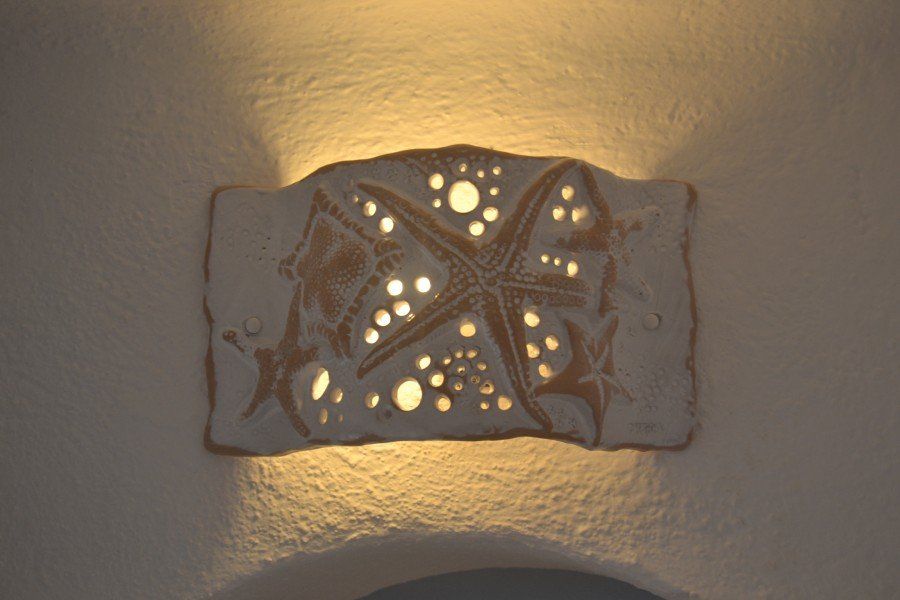 terracotta lamp