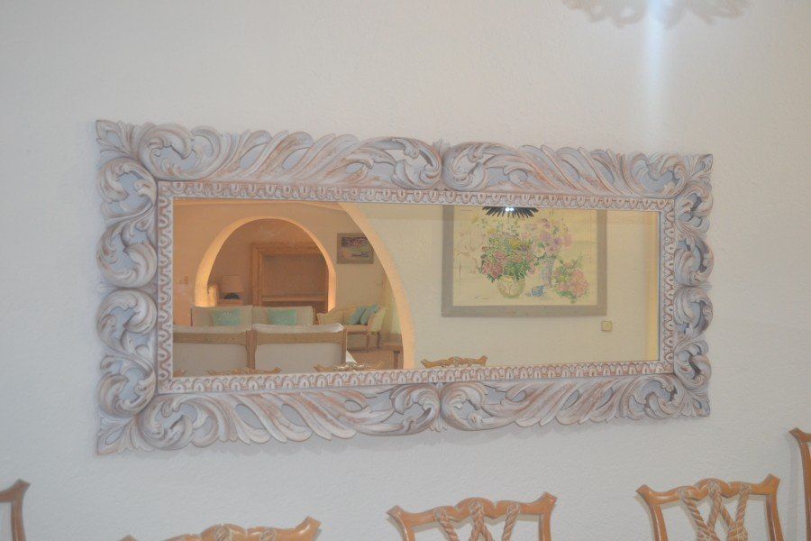 handmade framed mirror