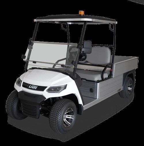 Four Golf Carts Parked on a Grassy Field — Buggies & Batteries in Hidden Valley, QLD