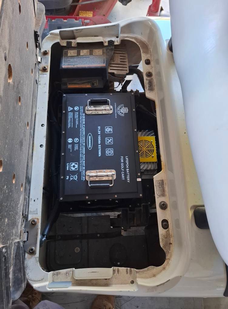Golf Cart Battery Compartment — Buggies & Batteries in Moranbah, QLD