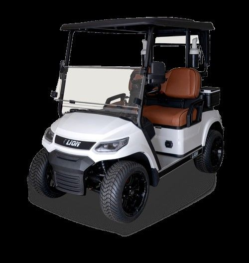 Three Golf Carts Parked on Grass — Buggies & Batteries in Hidden Valley, QLD