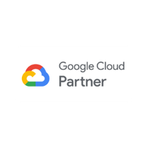 Google Cloud Partner logo: cloud icon in red, yellow, blue, and green with text 