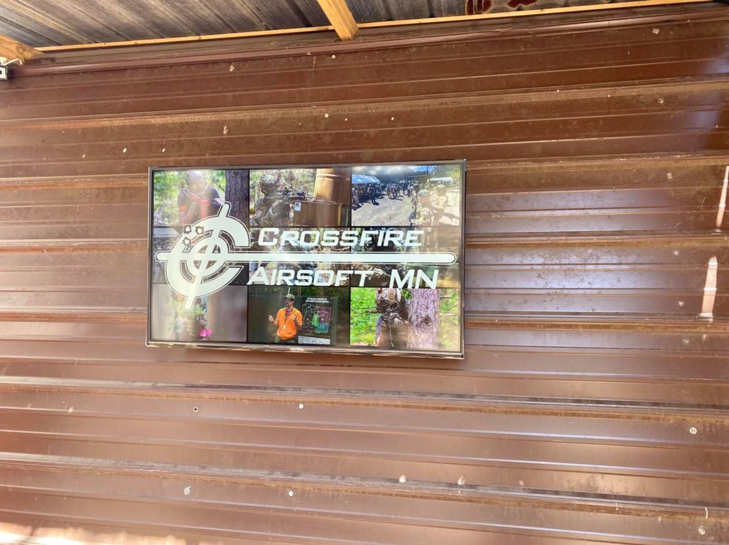 Crossfire logo on a wall