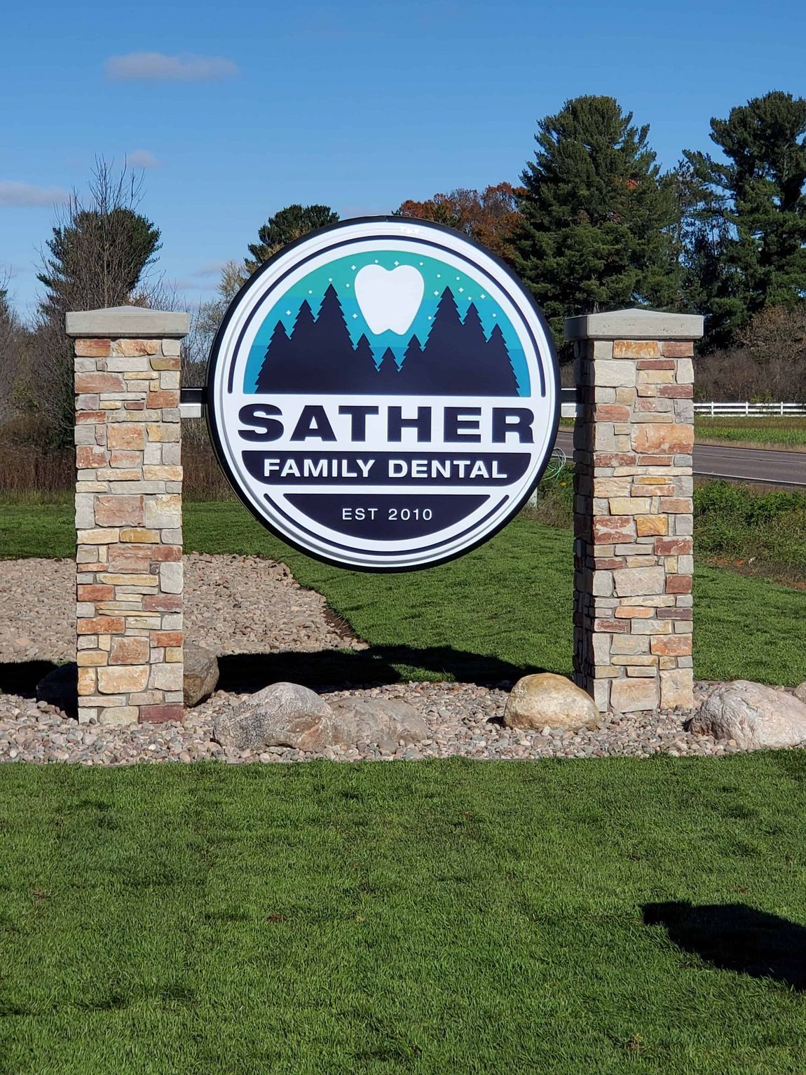 outdoor road sign business dental medical doctor