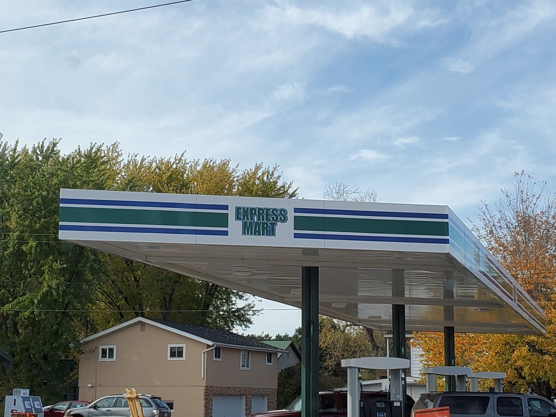 Gas station canopy