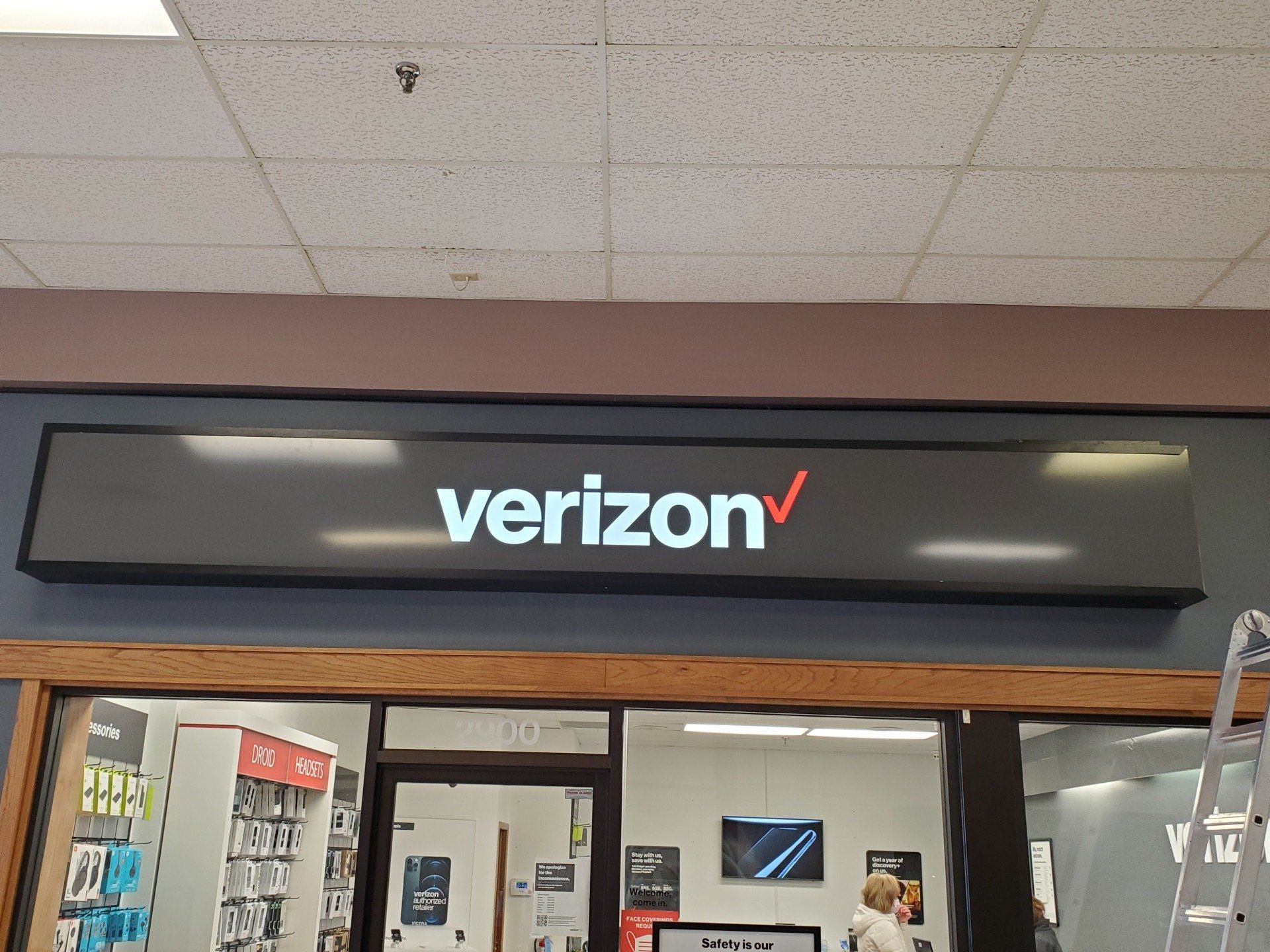 Interior Business Sign