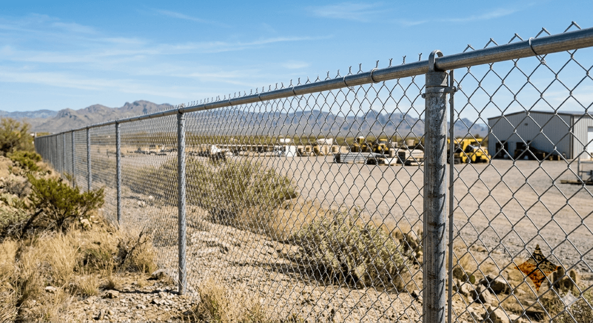 Commercial privacy fence built in Casa Grande AZ
