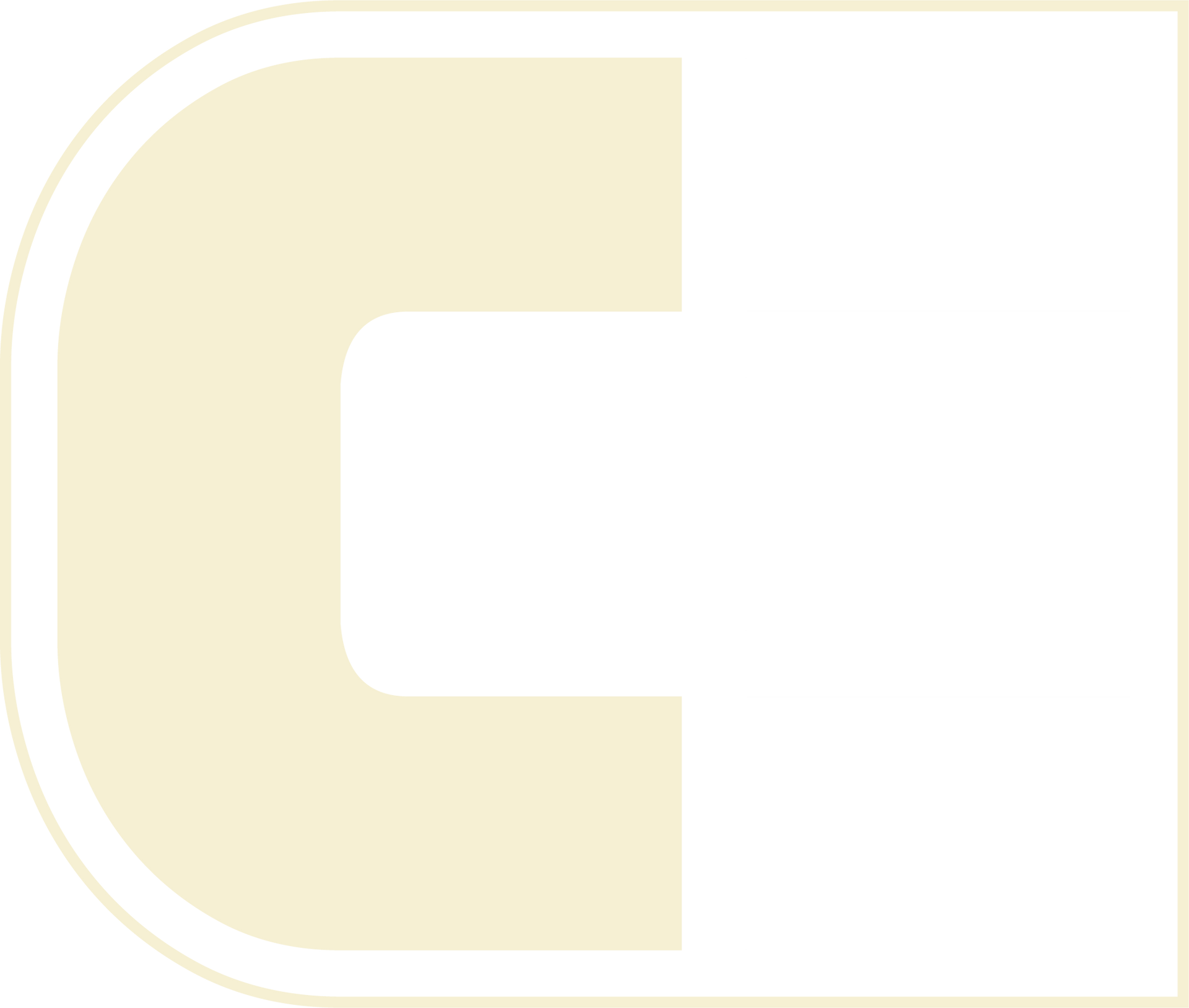 A white letter c with a white outline on a white background.
