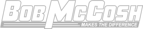 Bob McCosh logo with the tagline “Makes the Difference” in gray and white text.