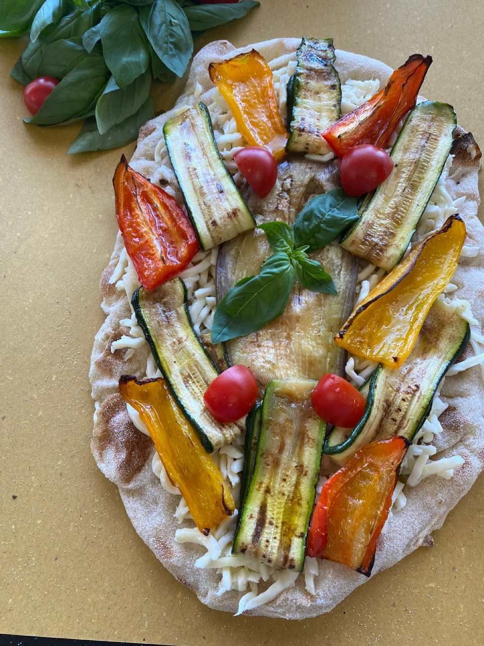 pinsa vegetariana