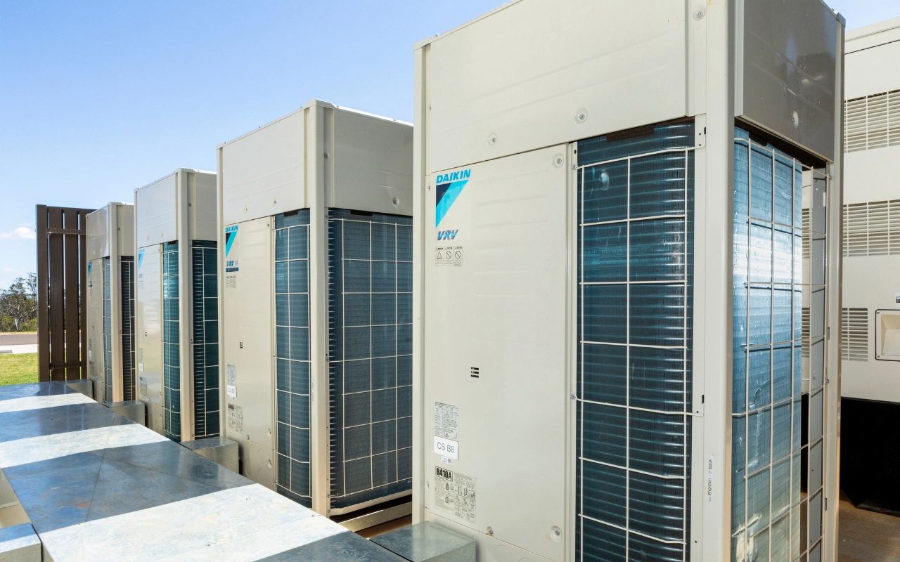 White Air Conditioning Unit Mounted on A White Ceiling — FrostyCo Air-Conditioning in Proserpine, QLD