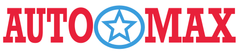 AutoMax logo with red text and a blue star in a circle between the words.