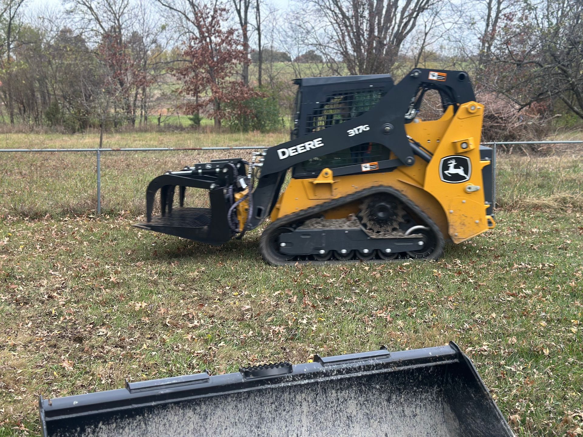 HIRE US - 2024 John Deere 317G Skid Steer – Versatile Equipment for Dirt Work, Pond Reconstruction, Snow Removal & More