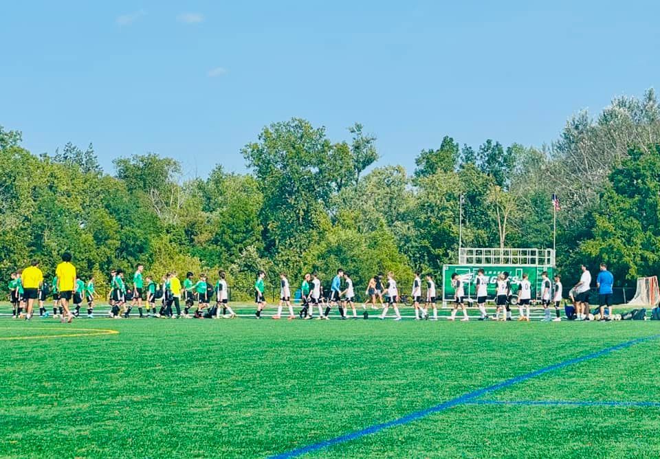 Tri-Cities Soccer Association shaking hands post game
