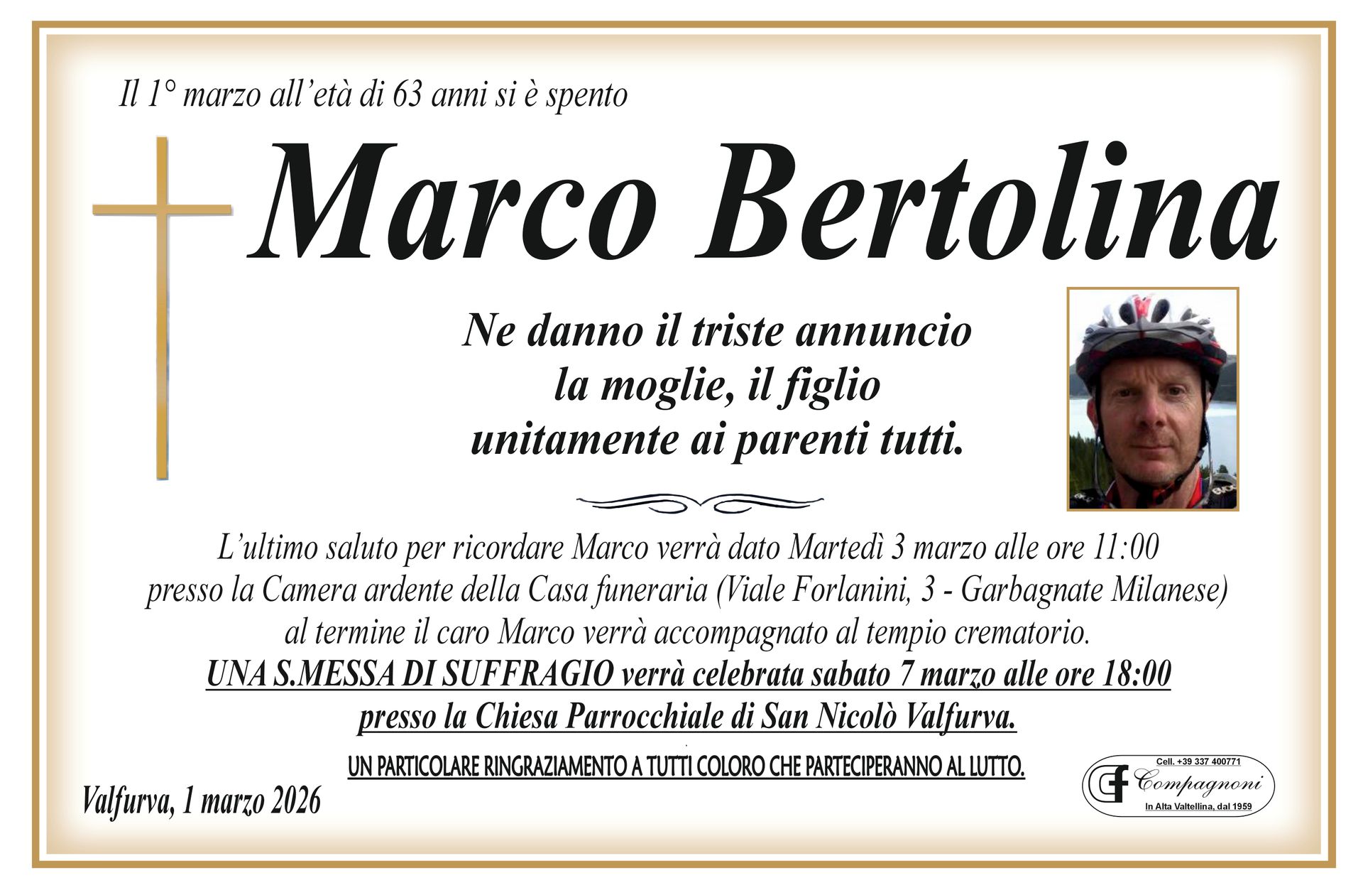 Una foto di un uomo con il nome Pietro Schenhauser sopra