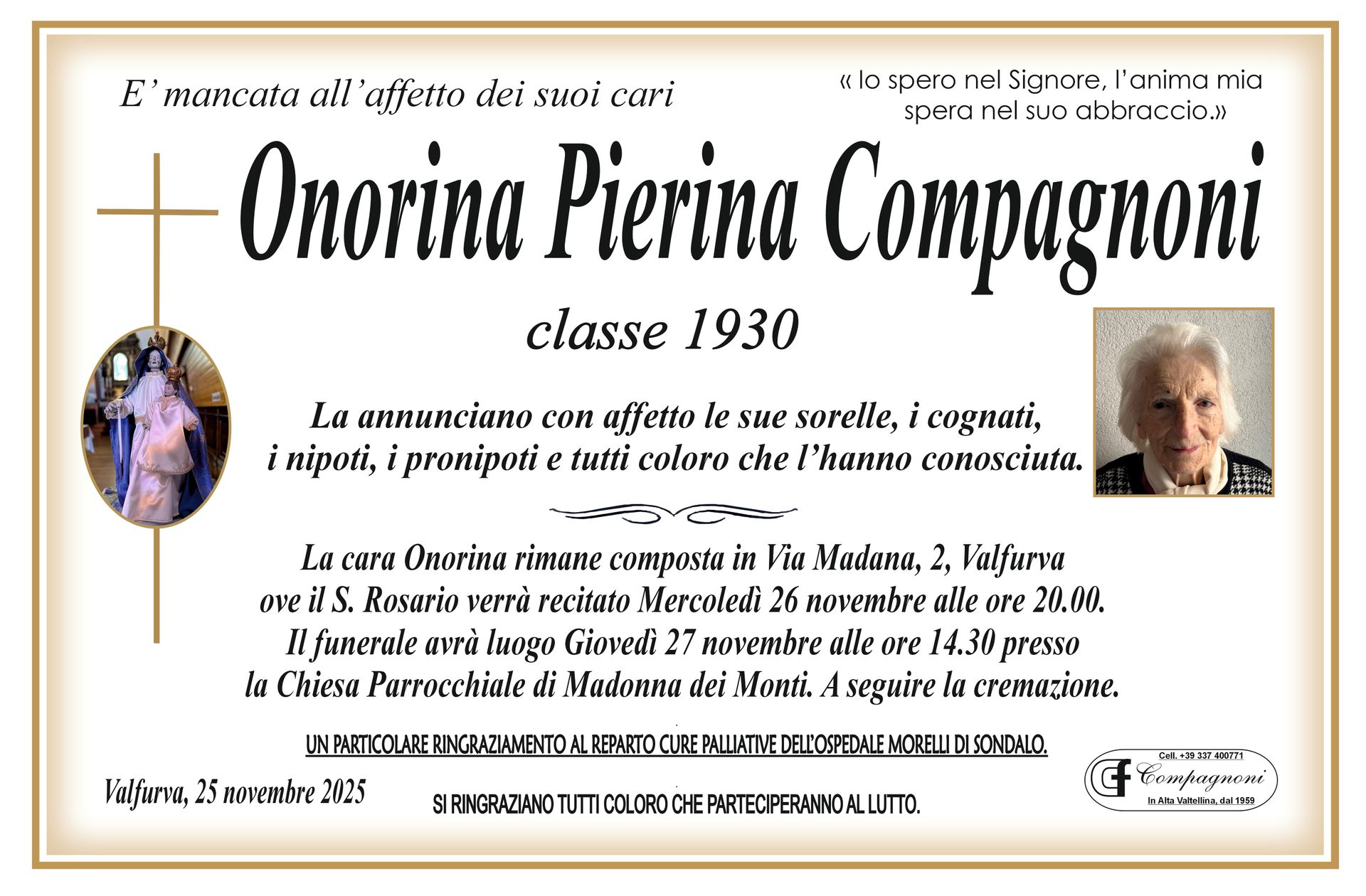 Una foto di un uomo con il nome Pietro Schenhauser sopra