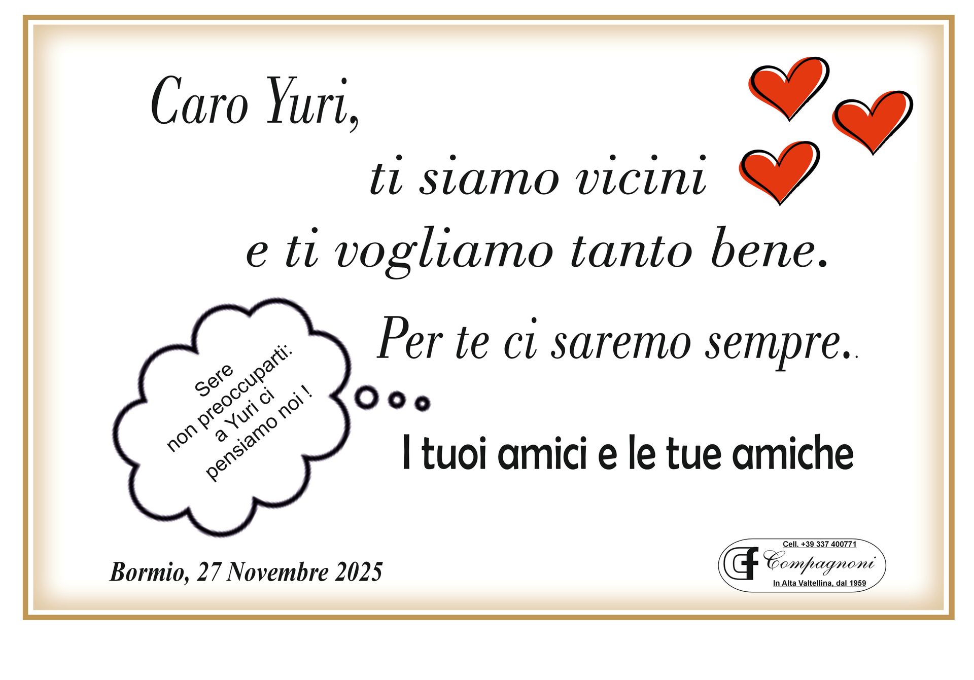 Invito al funerale di maria antonioli classe 1934