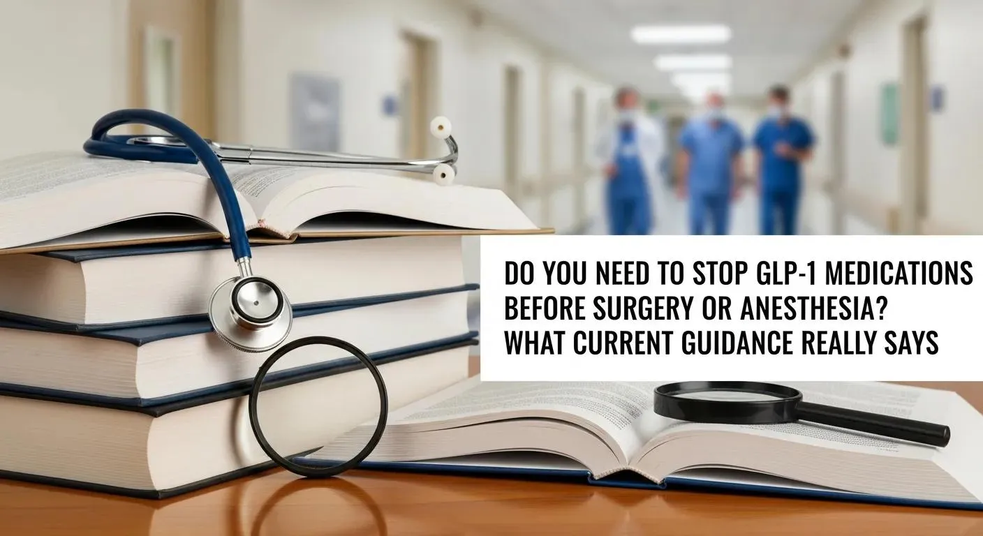 Do You Need to Stop GLP-1 Medications Before Surgery or Anesthesia? What Current Guidance Really Says
