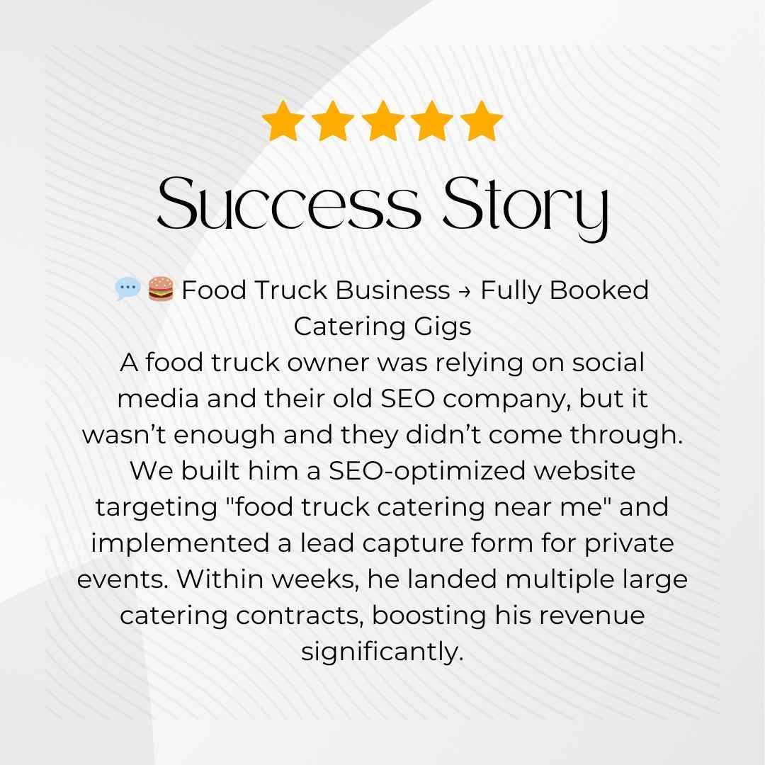 Food Truck Catering Success