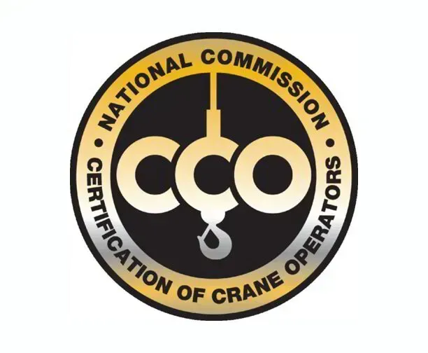 The logo for the national commission of crane operators
