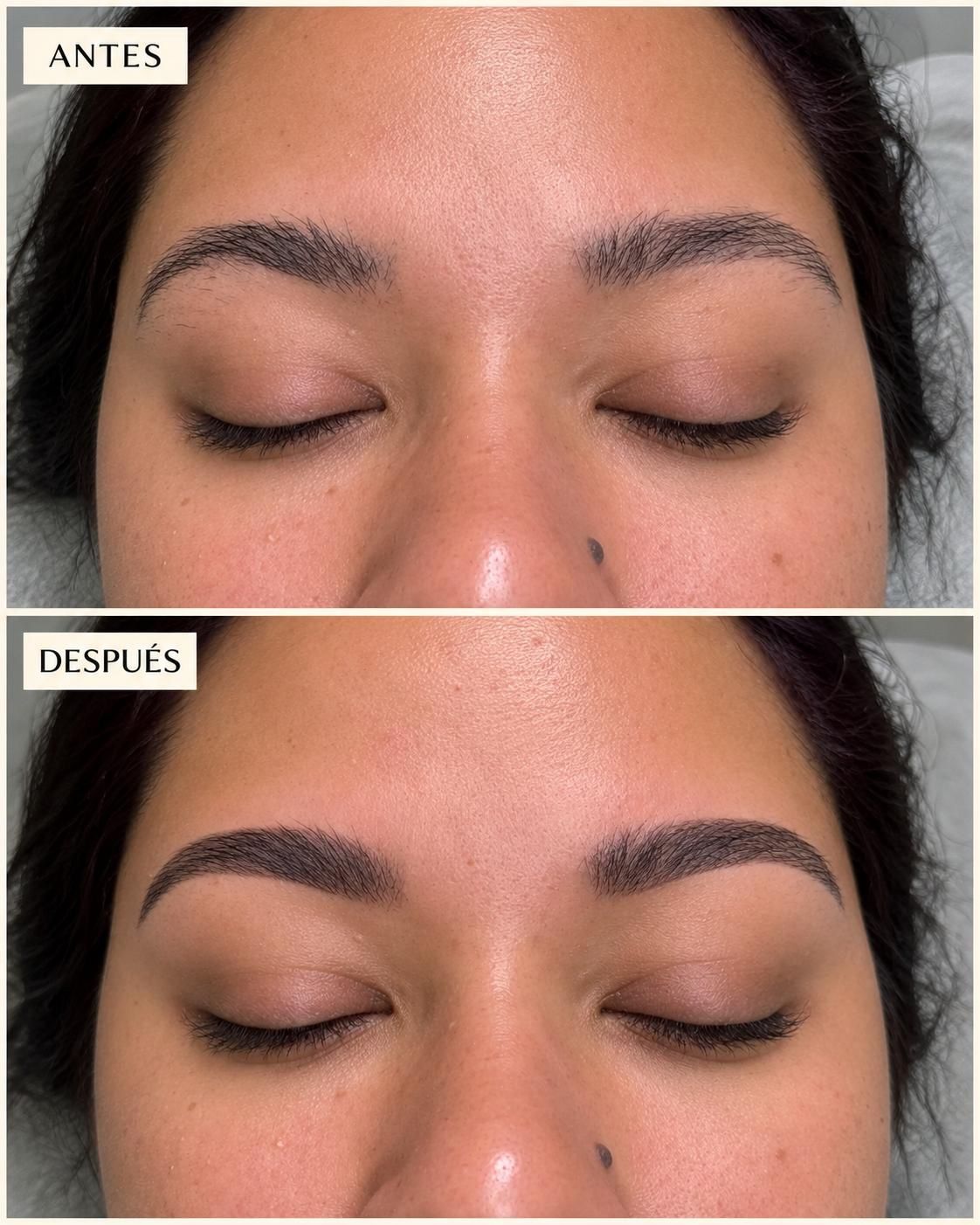 Microblading before and after results at Hairdoctors The Crossings Miami