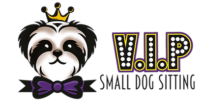 Logo of a dog wearing a crown and bow tie.