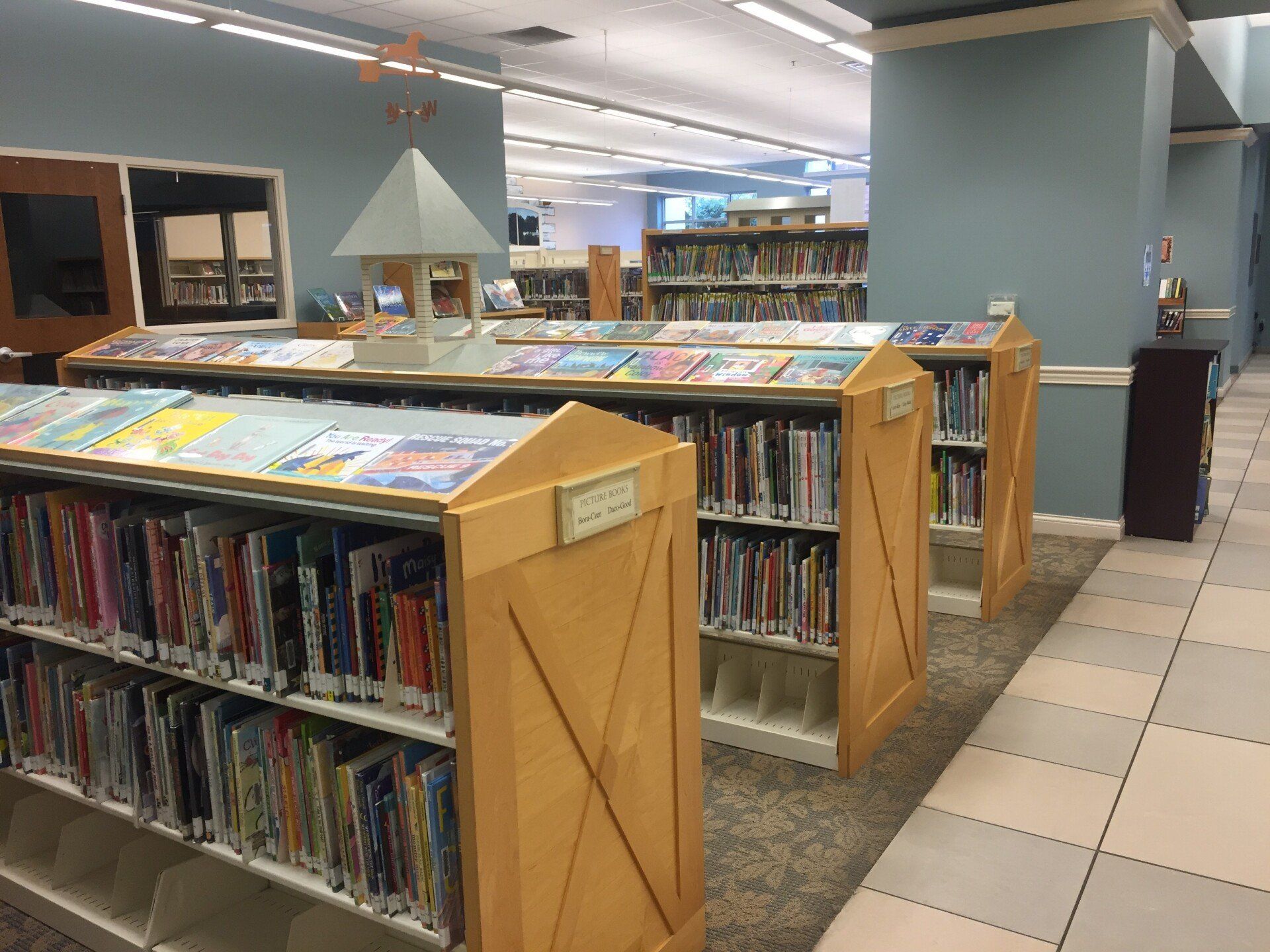 The children's book stacks