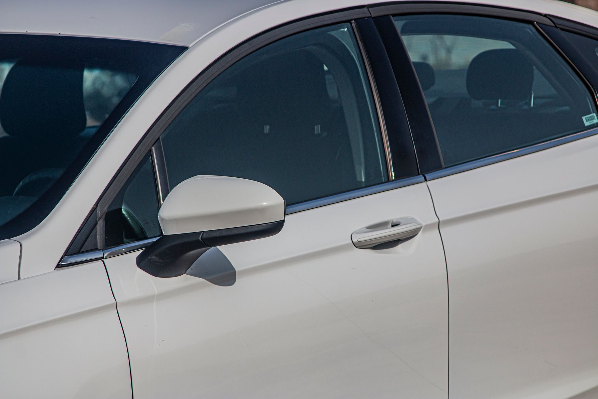 man in car