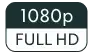 1080p Full HD label in white text on a dark green rounded rectangle
