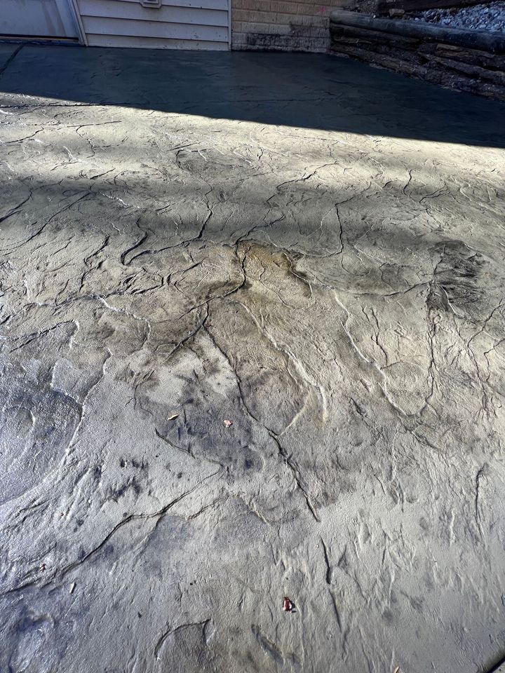 Oxford slate stamped concrete
