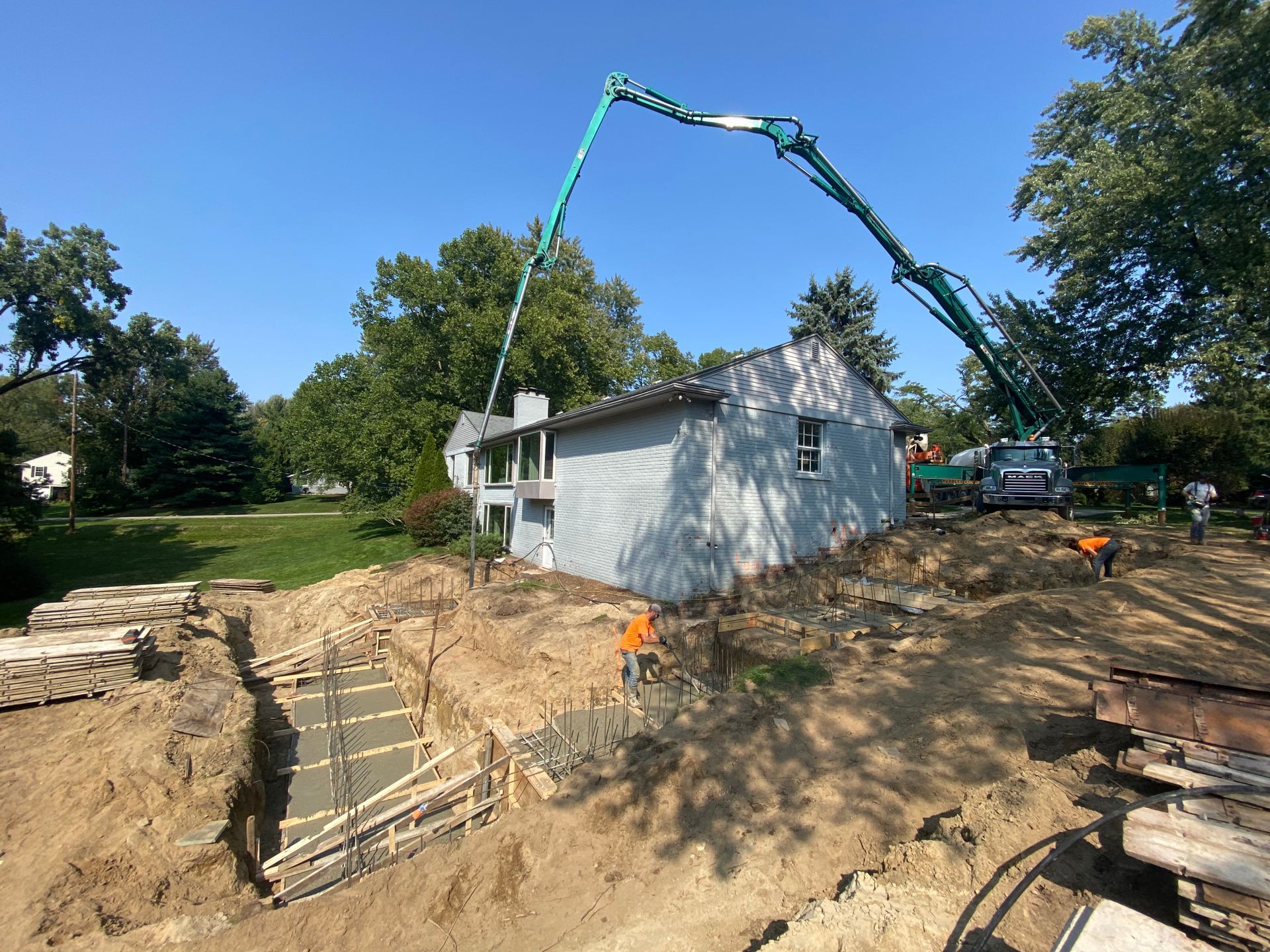 Concrete footings