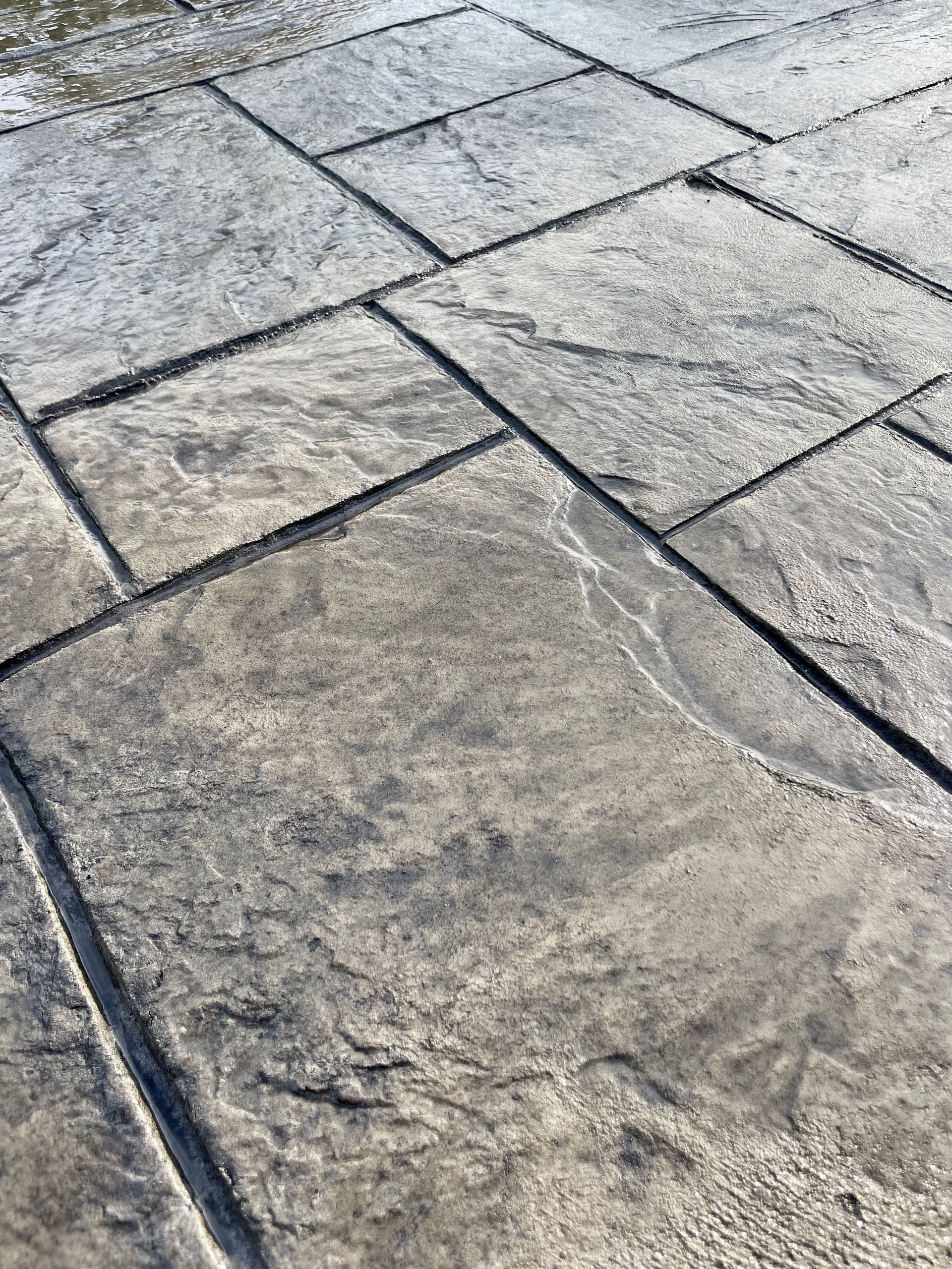 Asher slate Stamped concrete