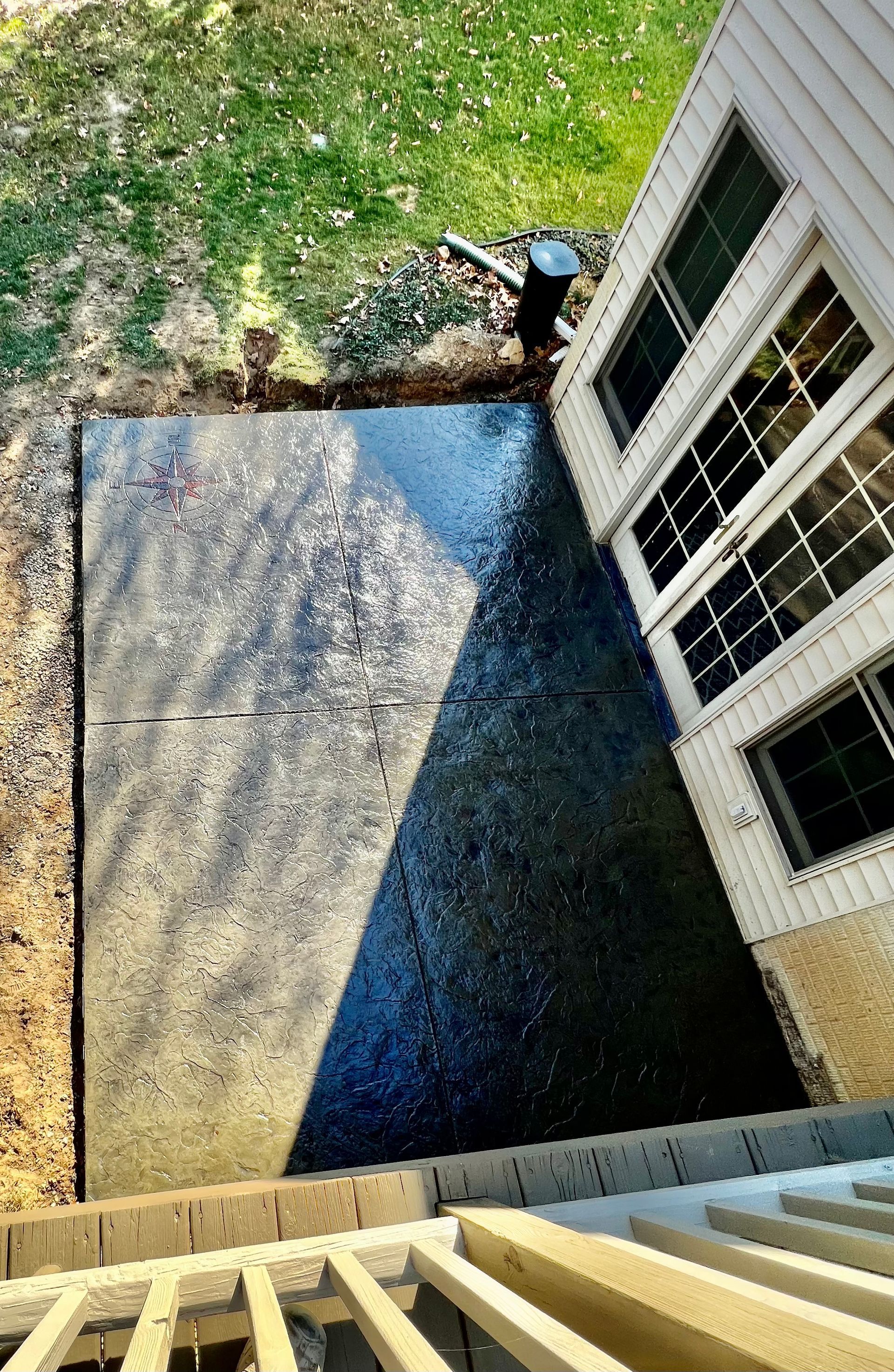 Oxford stamped patio