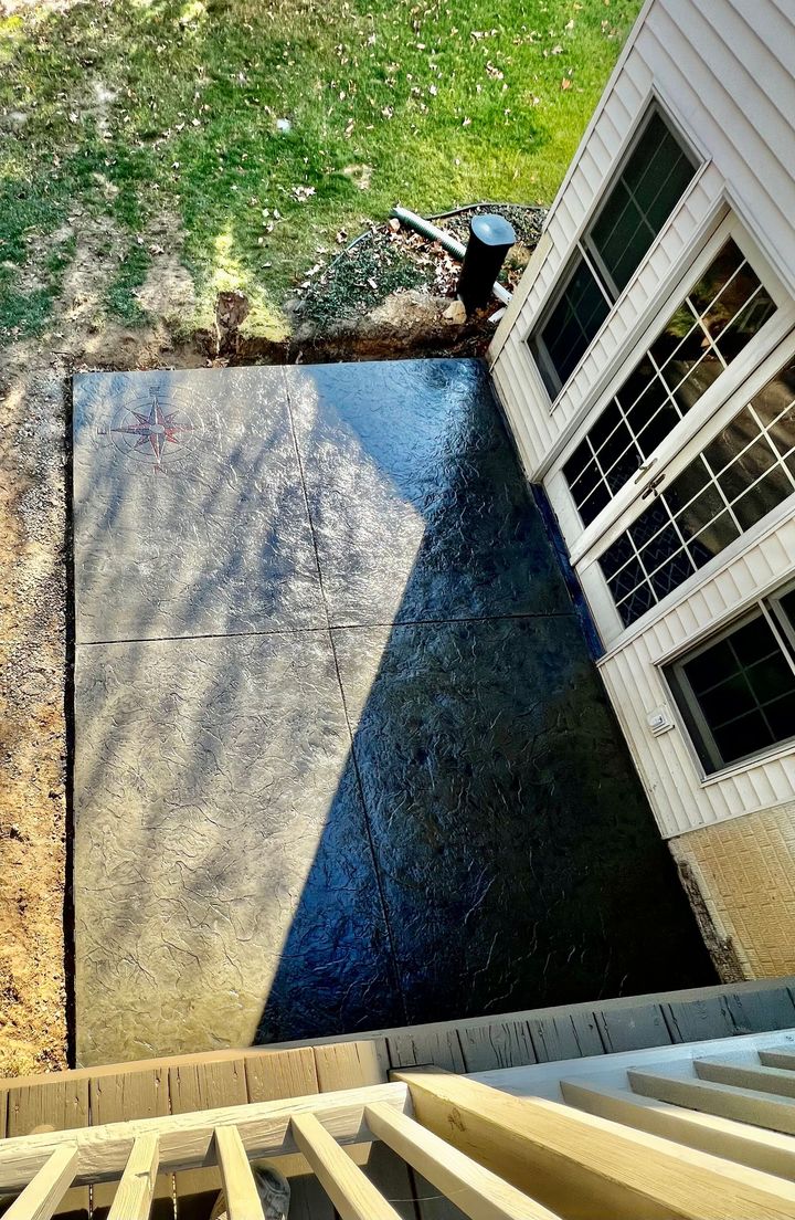 Oxford stamped patio