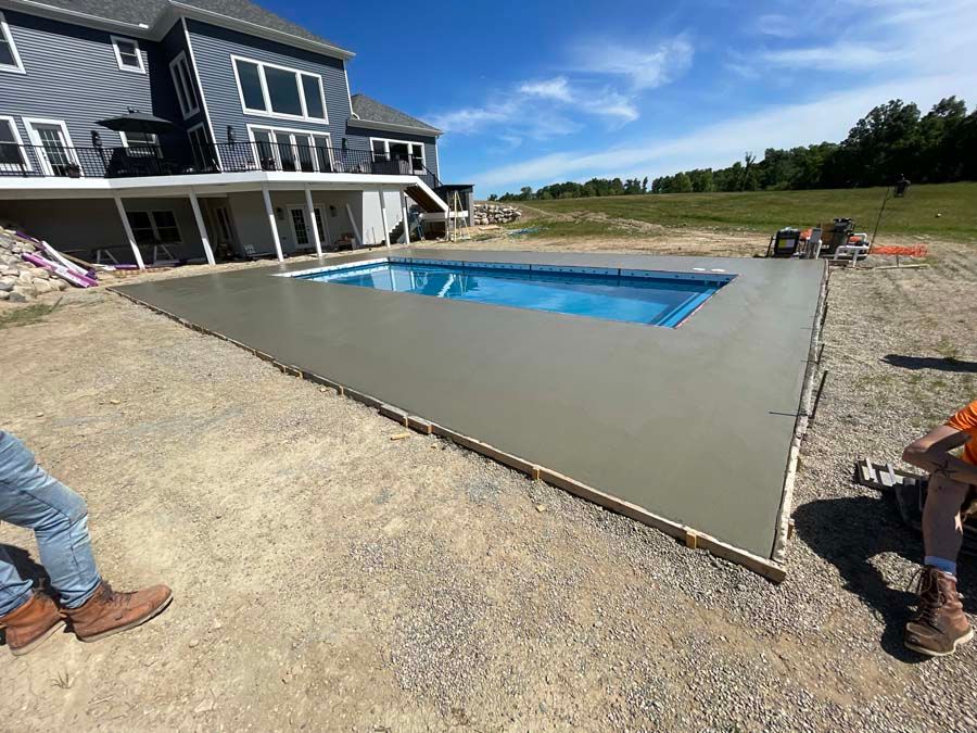Concrete poop deck