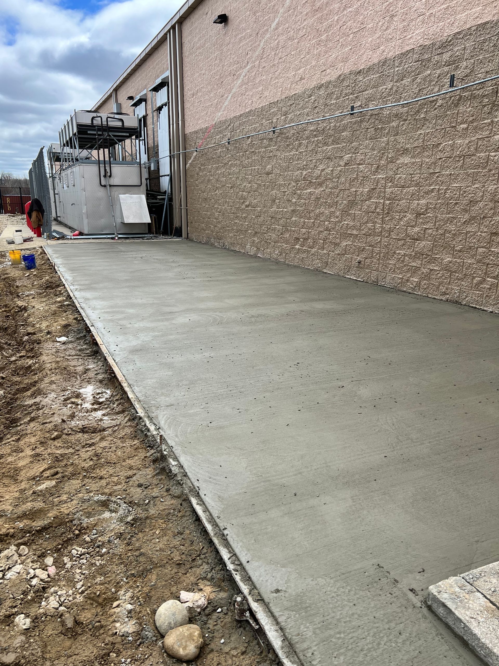Commercial concrete pad