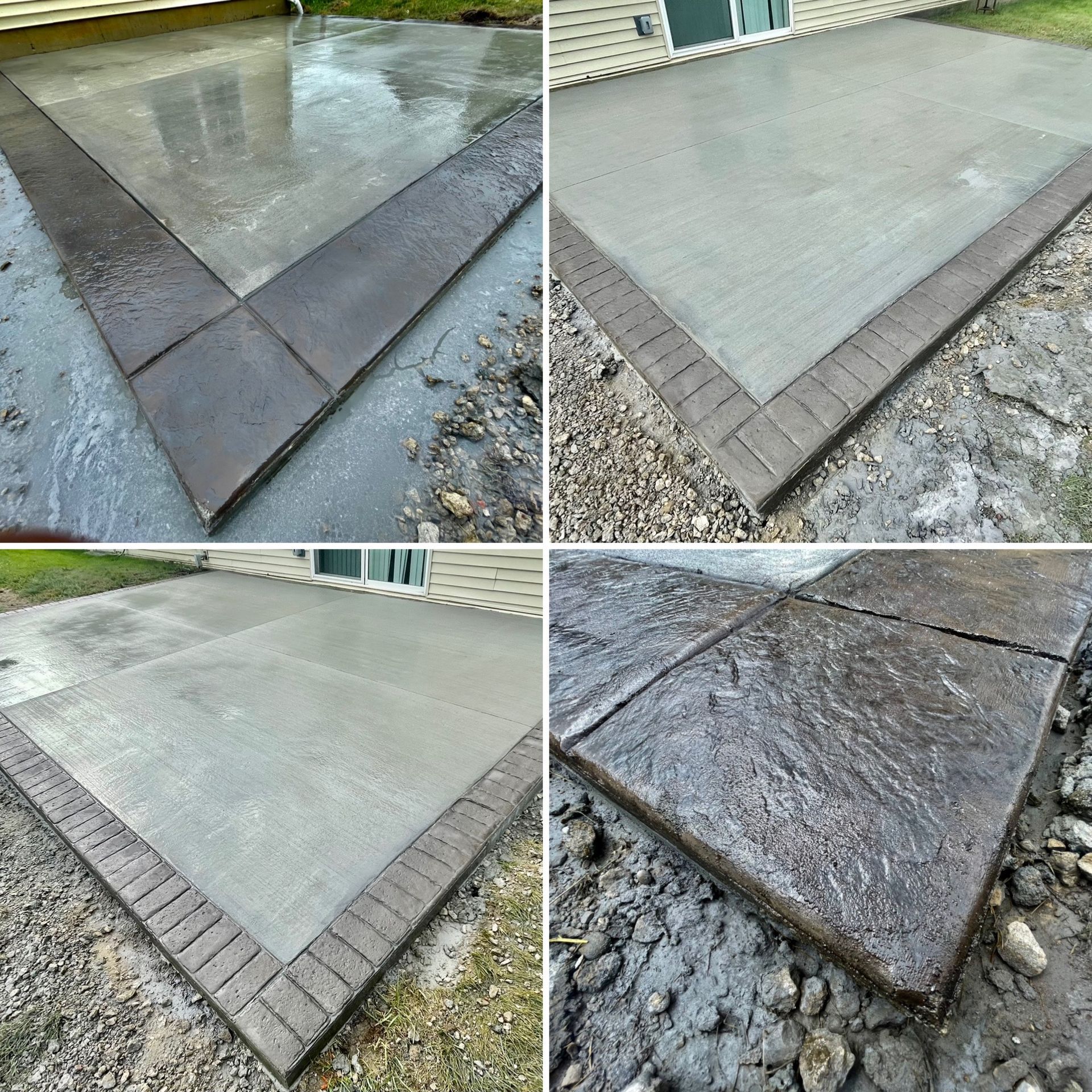 Decorative concrete border