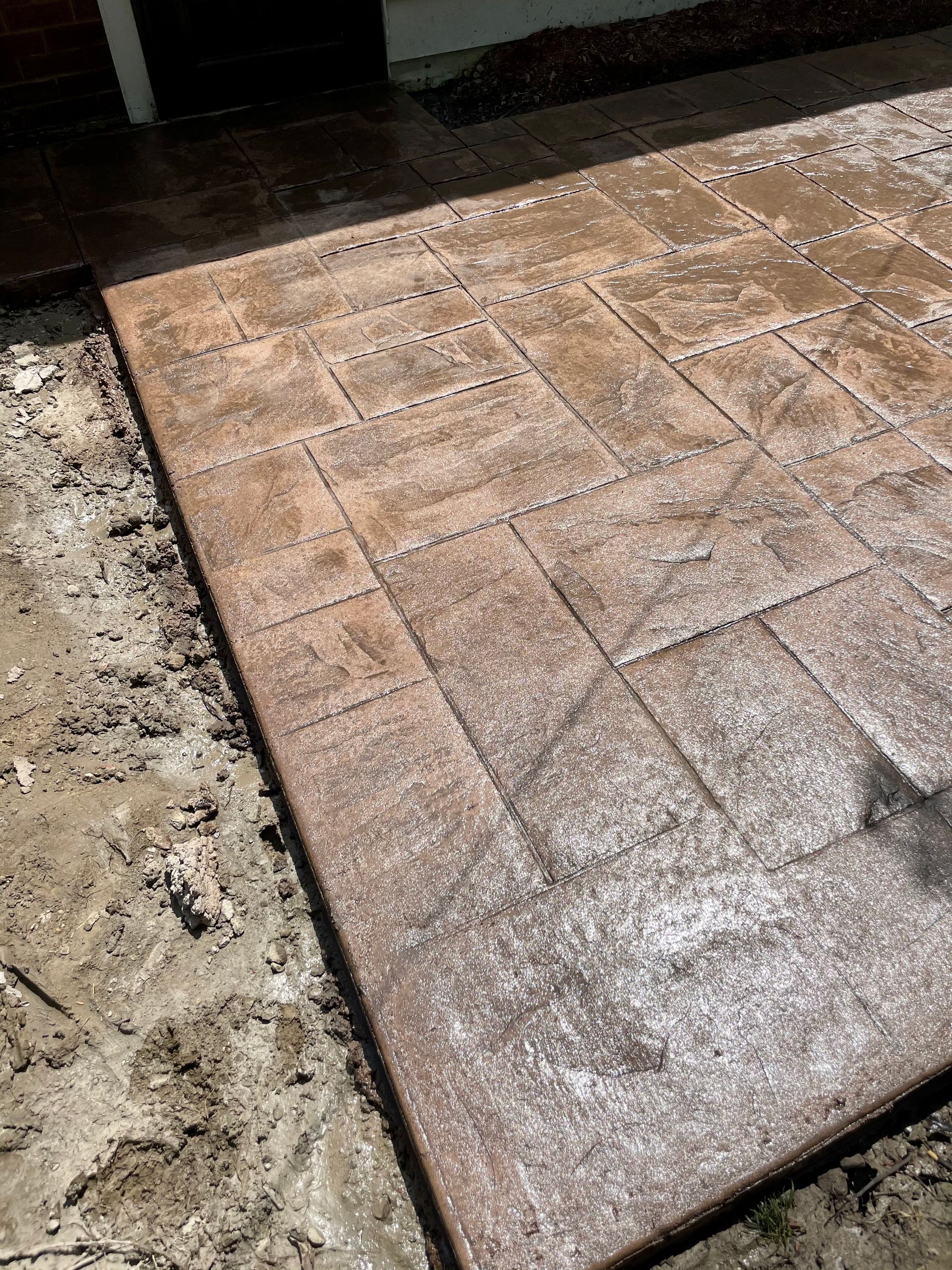 Majestic ashlar slate stamped concrete