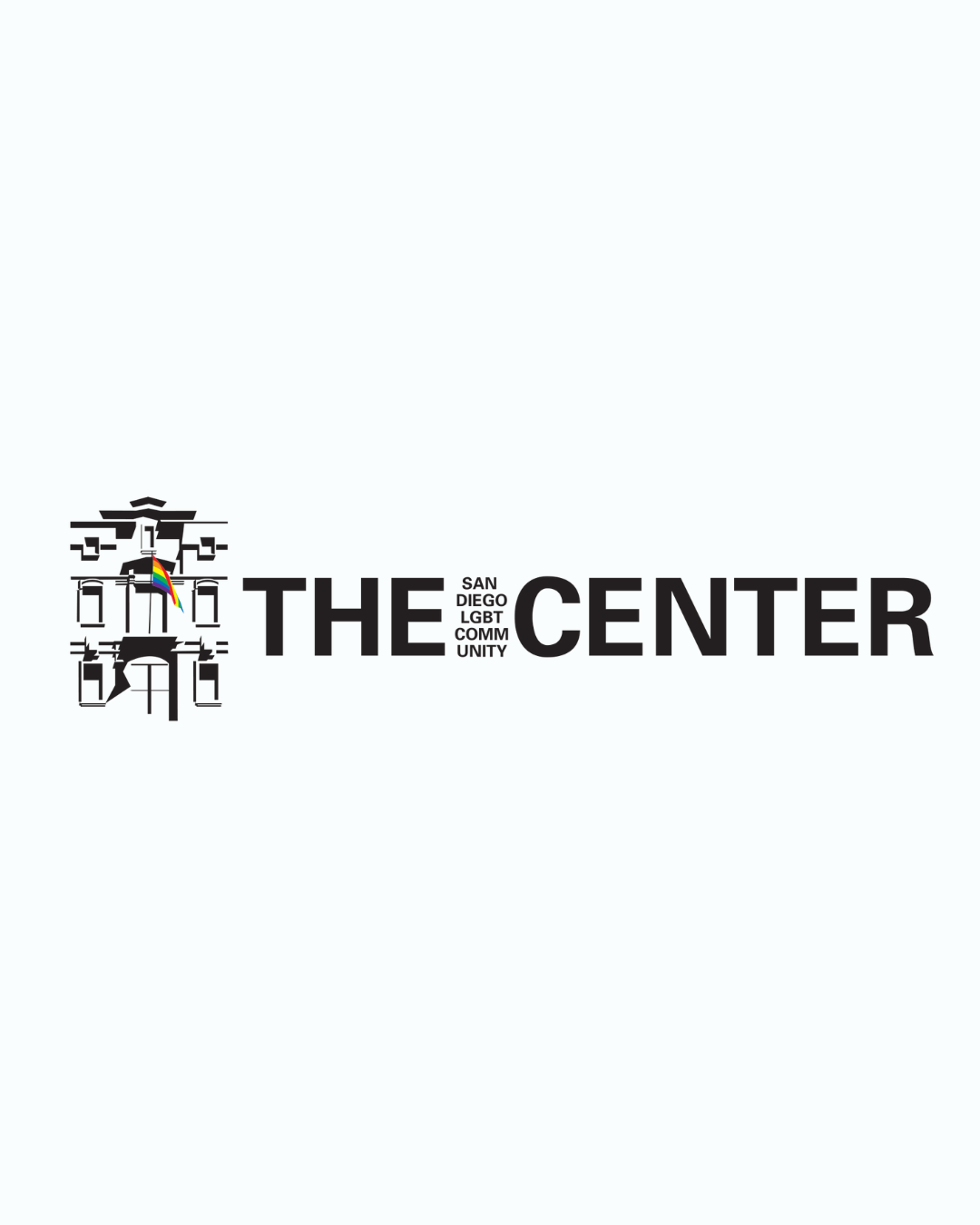 Logo reading “THE CENTER” in black with a small stacked building icon on the left.