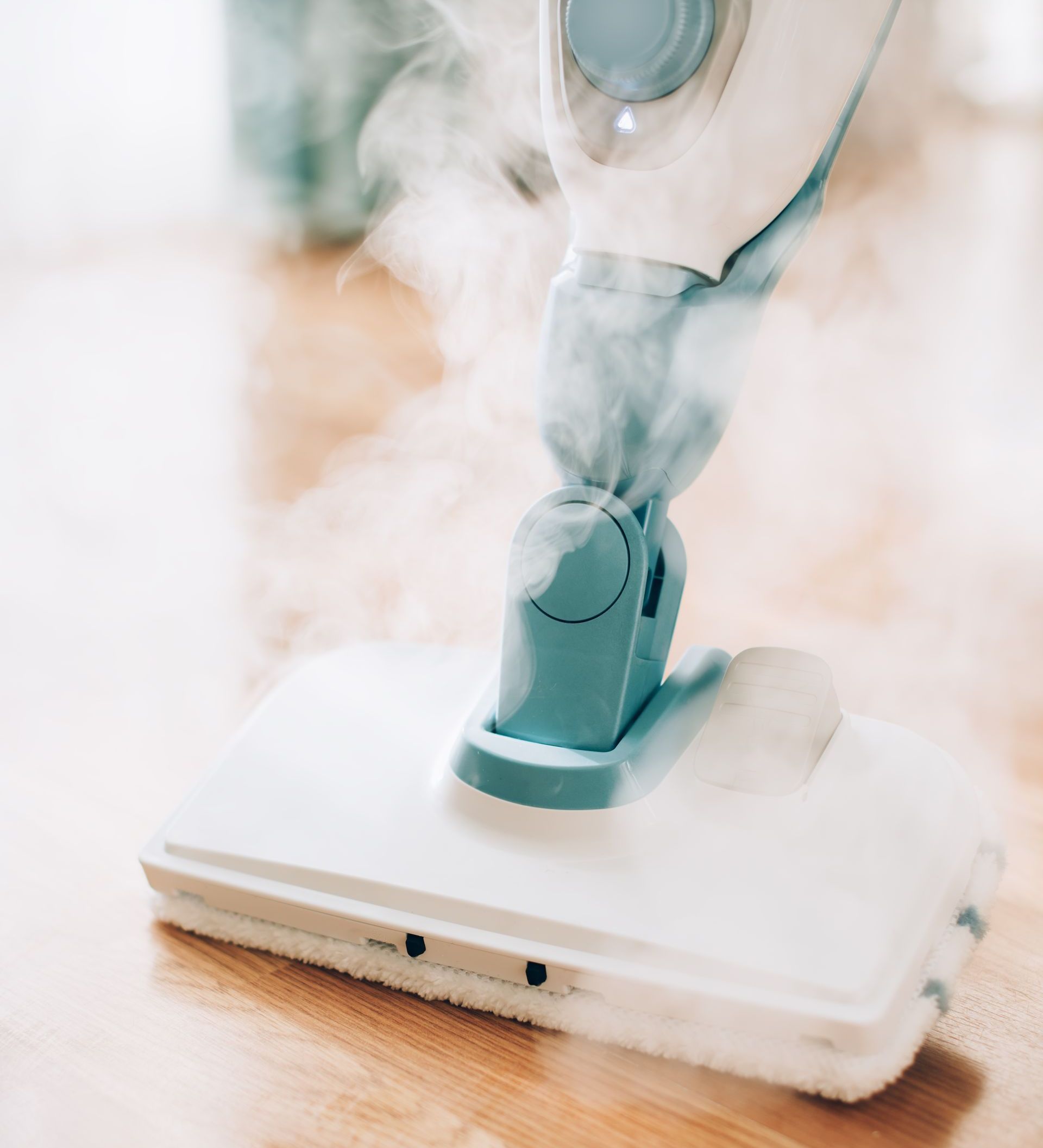 steam mop on floor