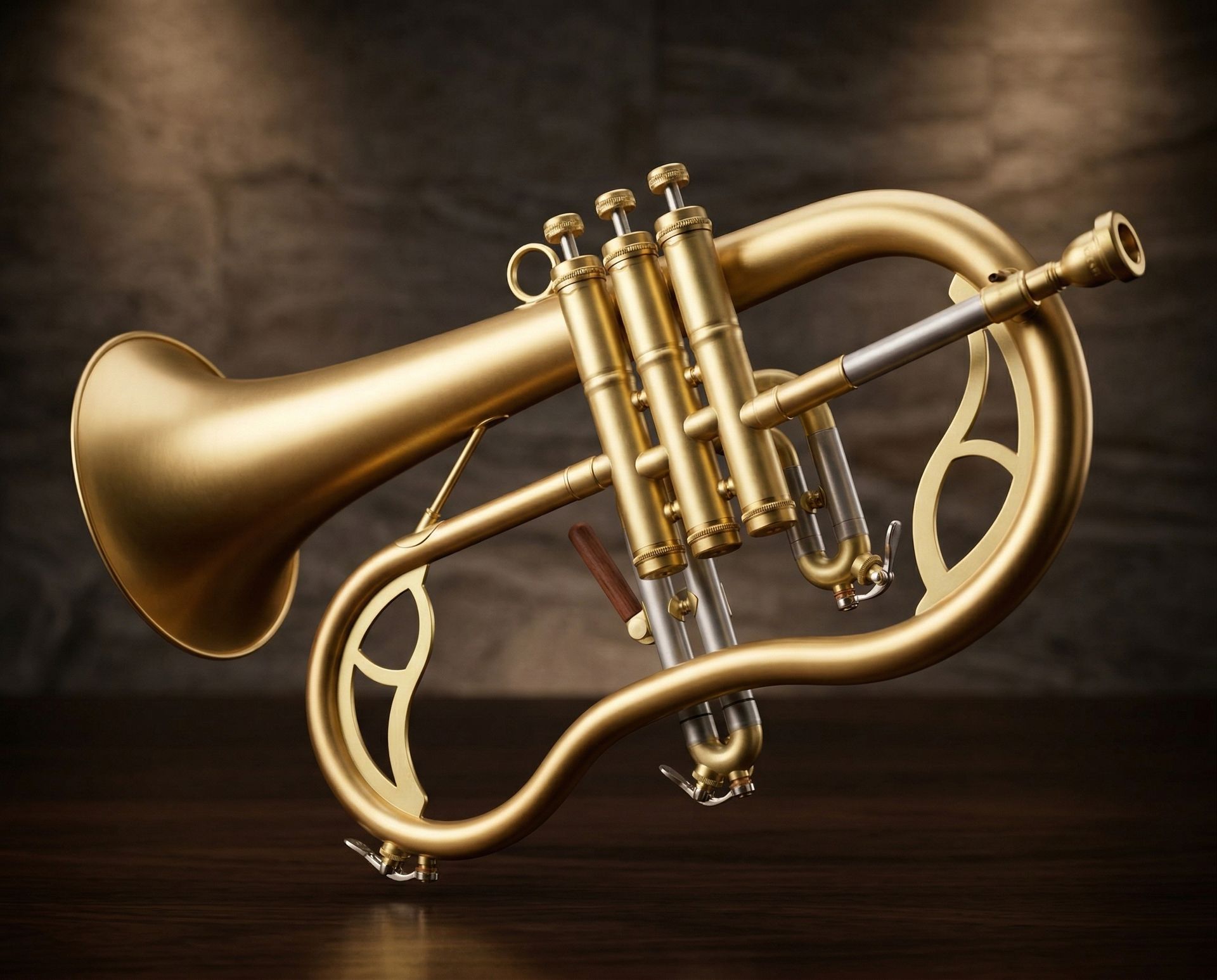 CarolBrass CFL-7200R 緞光柔音號細節特寫,展現迷人的 SL 緞面烤漆與細緻銅管樂器工藝|思達莉音樂