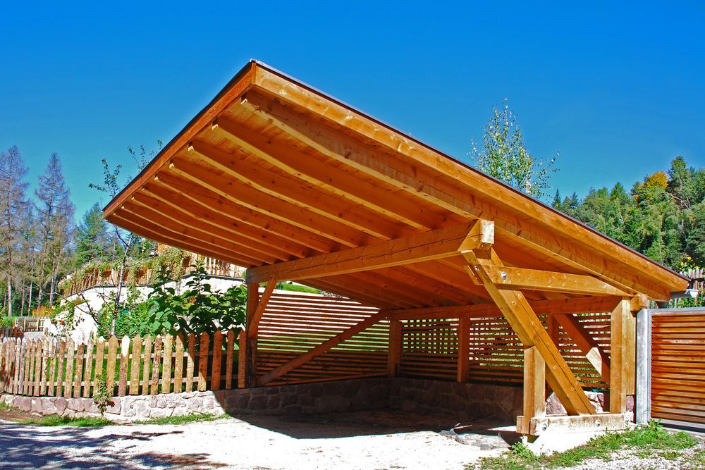 Wooden Carport With Sloped Roof — Dachboe Your Handyman In Townsville, QLD