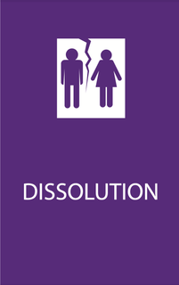 A man and a woman are standing next to each other on a purple background.