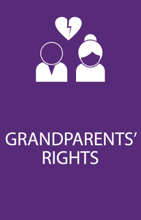 A poster that says grandparents ' rights on it