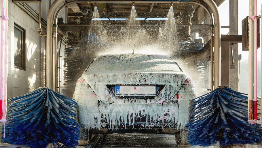 car getting a carwash