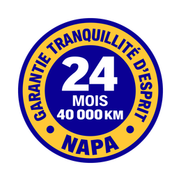 Garantie 24 mois ou 40000 km - tranquilité d'esprit